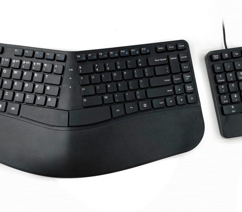 Combo Bluetooth Contour keyboard and Numeric pad wired ACC