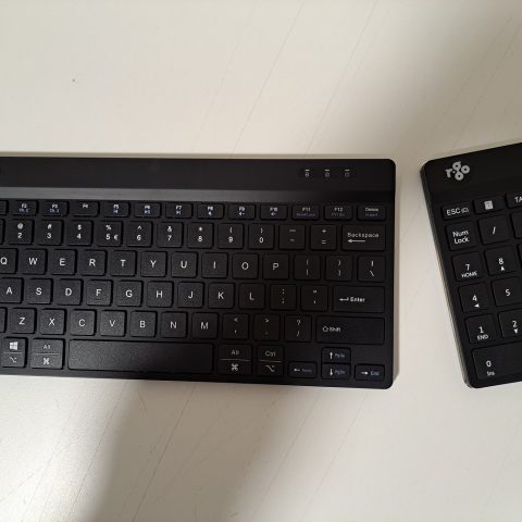 Combo Bluetooth both R-Go keyboard and R-Go numeric pad